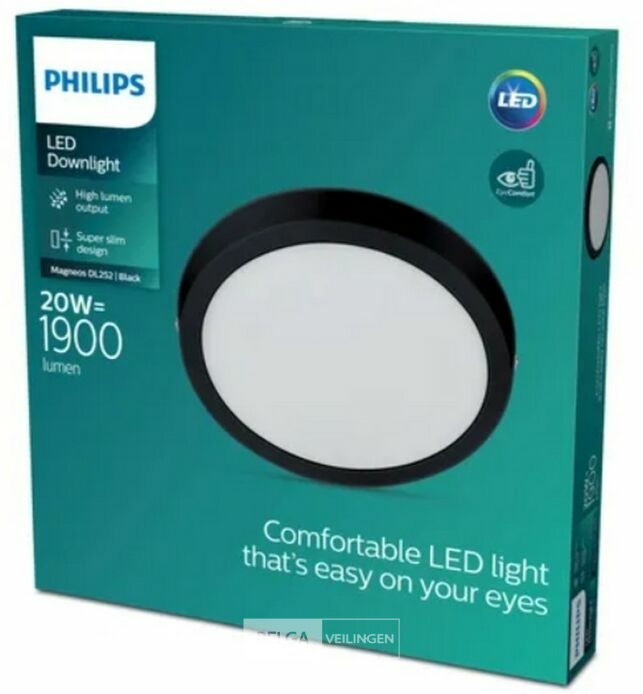 Philips plafondlamp led 1900 lumen 20W 4000K IP20 – foto 2 – kavel bij Belga Veilingen, Bree