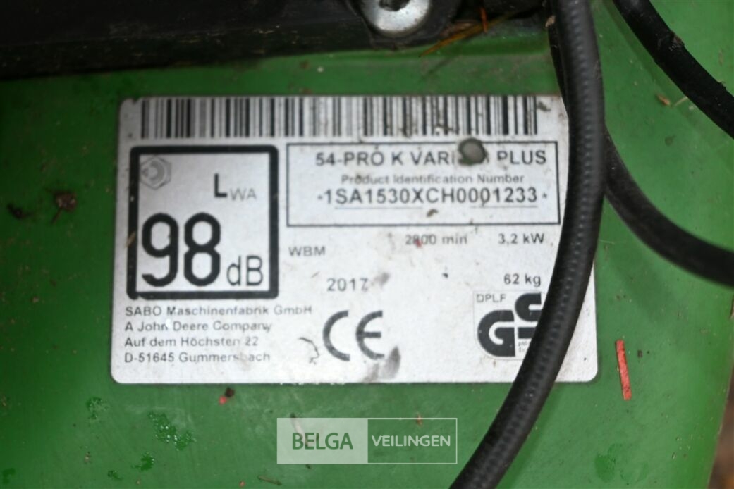 SABO grasmaaier – foto 7 – kavel bij Belga Veilingen