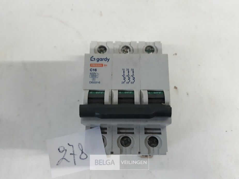 1 x Automaat 3P 16A – foto 3 – kavel bij Belga Veilingen, Oudsbergen