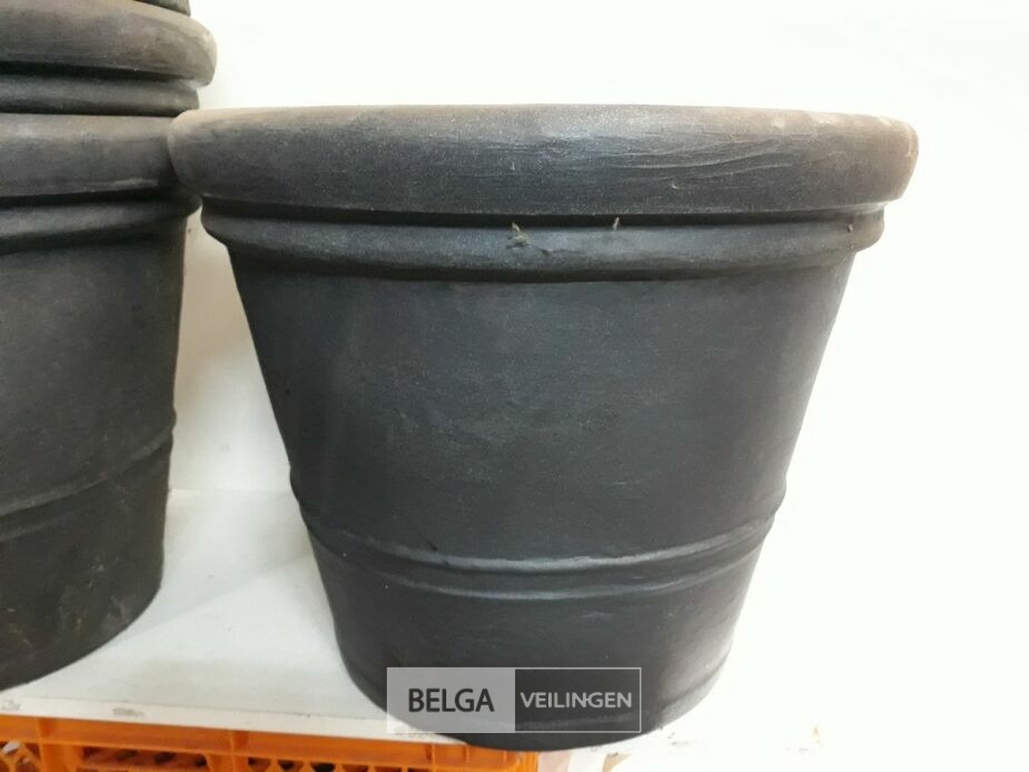 4 x Bloempot rond 50 x H42 cm – foto 3 – kavel bij Belga Veilingen, Oudsbergen