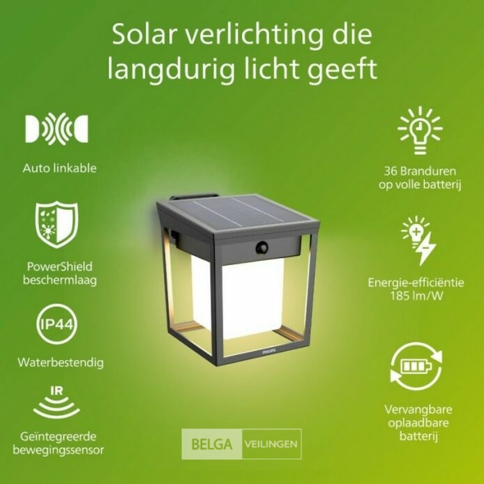 Philips wandlamp tuin led 250/20 lumen 3000k IP44 – foto 3 – kavel bij Belga Veilingen, Bree