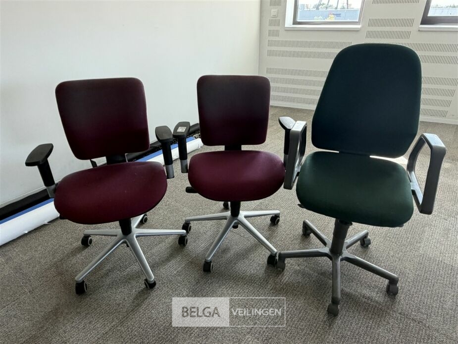 3x Bureaustoel – foto 2 – kavel bij Belga Veilingen