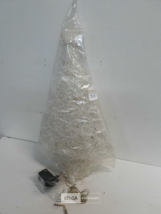 1 x Kerstboom 55 cm wit met verlichting – foto 2 – kavel bij Belga Veilingen, Oudsbergen
