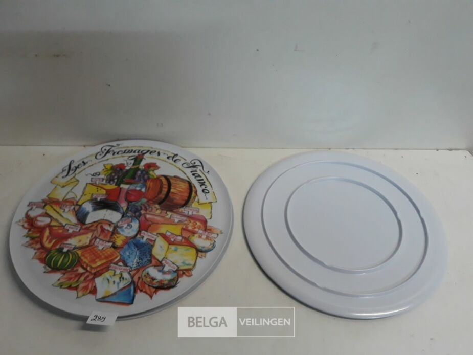4 x Kaasbord 33 cm pvc – foto 2 – kavel bij Belga Veilingen, Oudsbergen