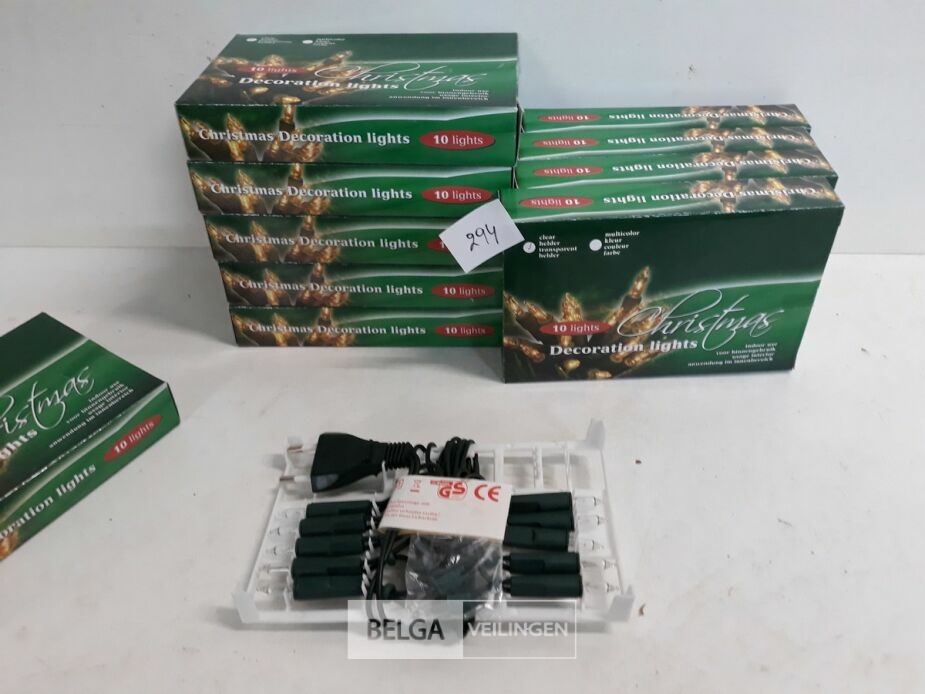 10 x Kerstlampen 10 L classic kaars – foto 2 – kavel bij Belga Veilingen, Oudsbergen