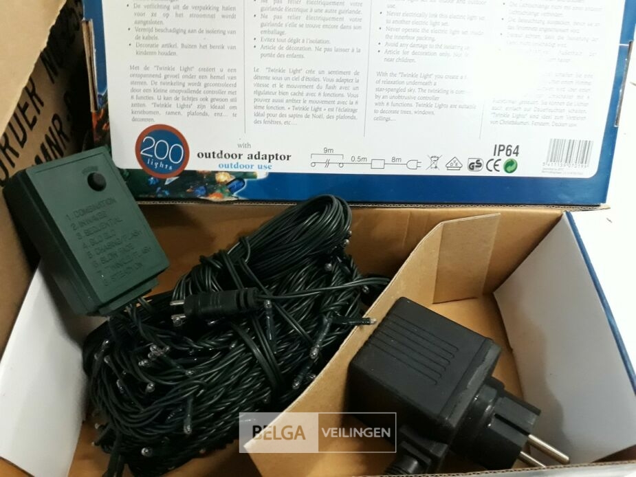 10 x Kerstlampen 200 L classic twinkel 8 programma's – foto 3 – kavel bij Belga Veilingen, Oudsbergen