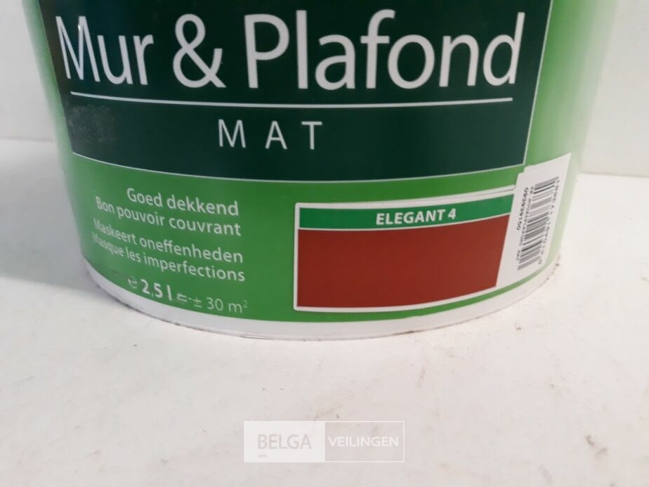 1 x Muur en plafond verf Stelatex 2,5L – foto 3 – kavel bij Belga Veilingen, Oudsbergen