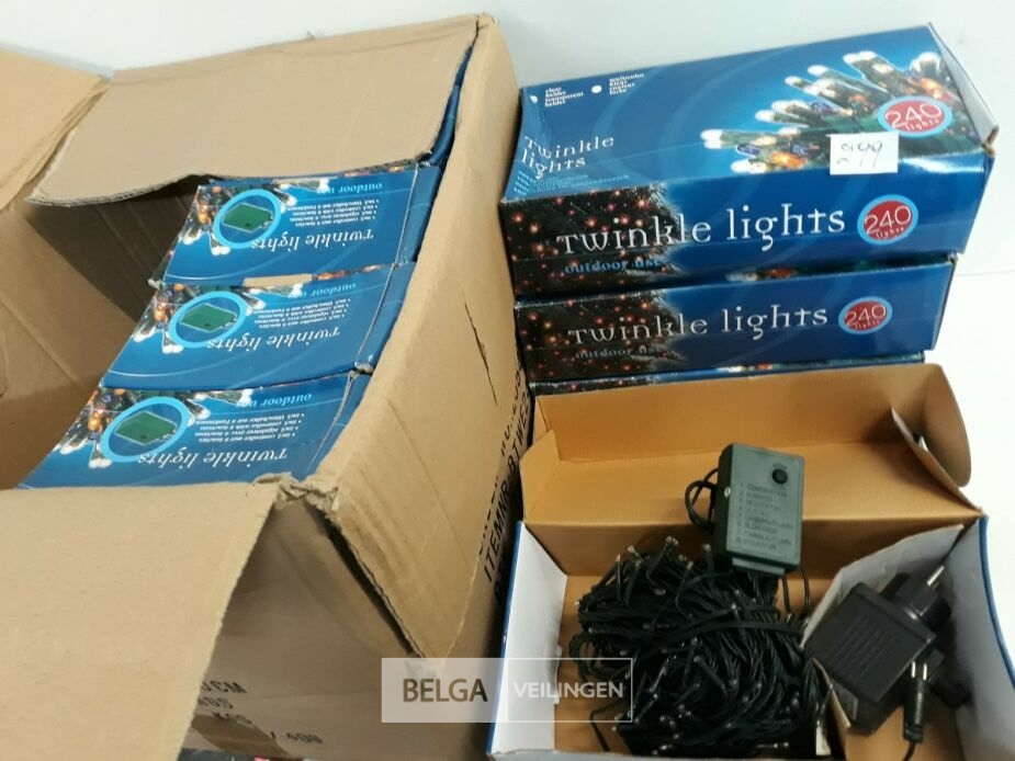 10 x Kerstlampen 240 L classic twinkel 8 programma's – foto 2 – kavel bij Belga Veilingen, Oudsbergen