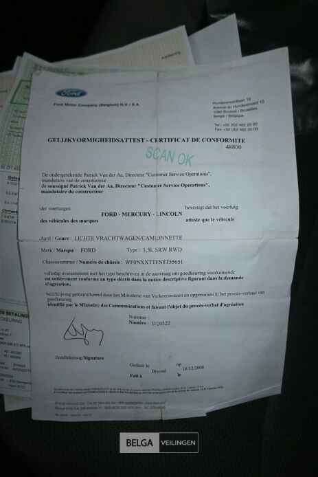 FORD TRANSIT lichte vrachtwagen met laadbak – foto 9 – kavel bij Belga Veilingen