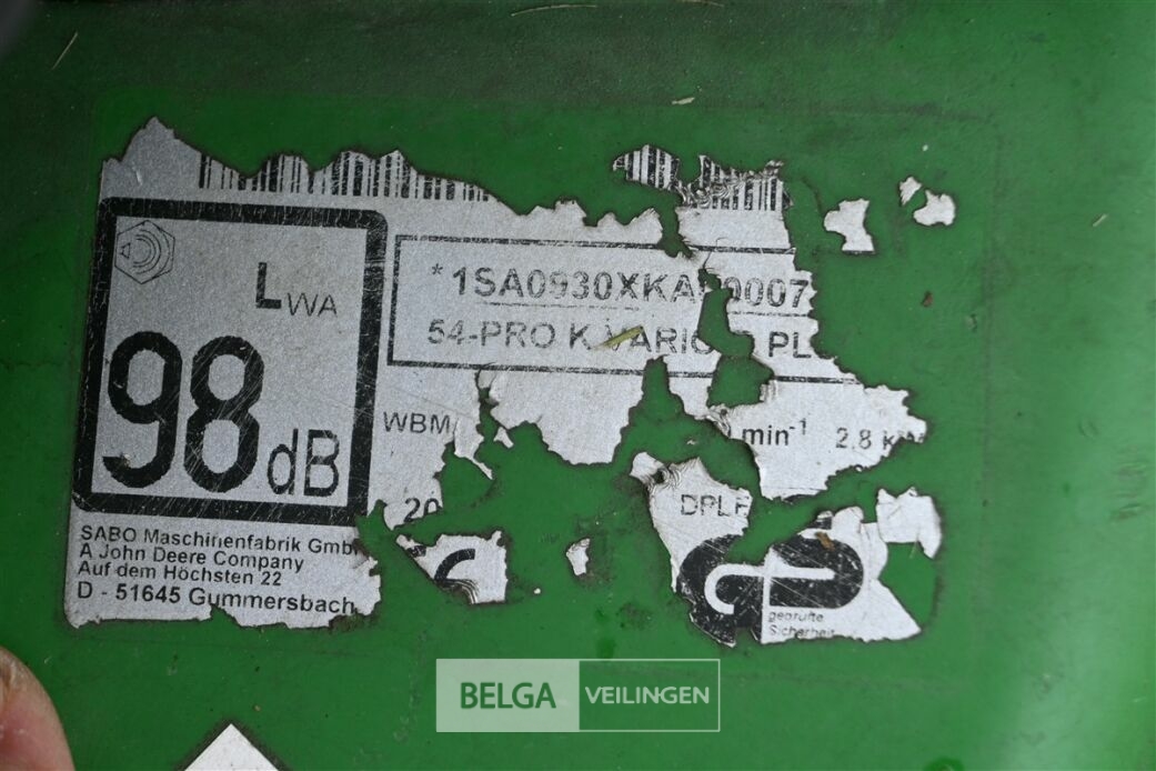 SABO grasmaaier – foto 6 – kavel bij Belga Veilingen