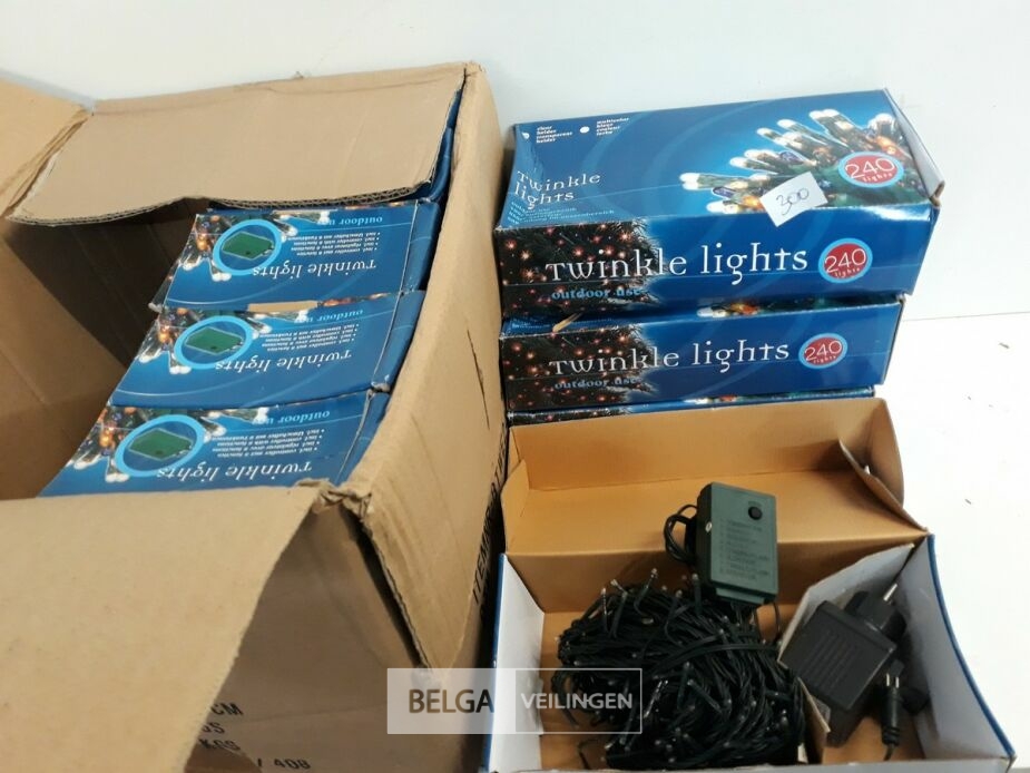 10 x Kerstlampen 240 L classic twinkel 8 programma's – foto 2 – kavel bij Belga Veilingen, Oudsbergen