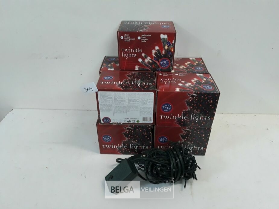 10 x Kerstlampen 180 L classic twinkel 8 programma's – foto 2 – kavel bij Belga Veilingen, Oudsbergen