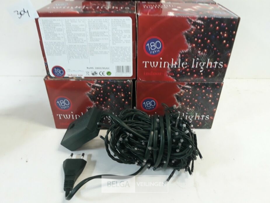 10 x Kerstlampen 180 L classic twinkel 8 programma's – foto 3 – kavel bij Belga Veilingen, Oudsbergen