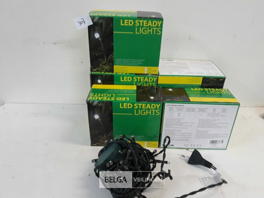 8 x Kerstlampen 120 L LED warm wit – foto 2 – kavel bij Belga Veilingen, Oudsbergen