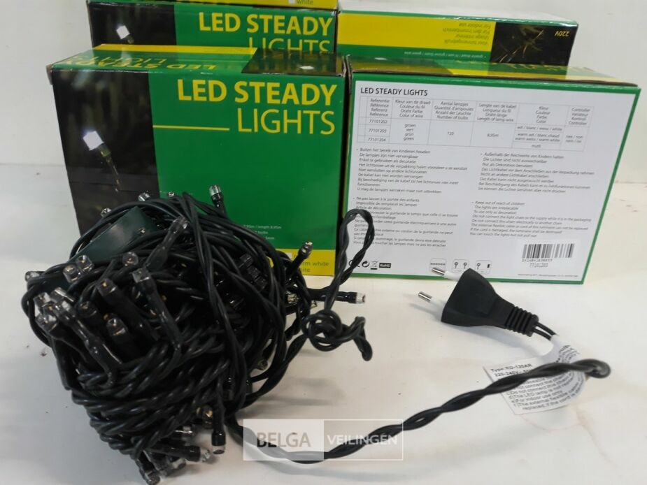 8 x Kerstlampen 120 L LED warm wit – foto 3 – kavel bij Belga Veilingen, Oudsbergen