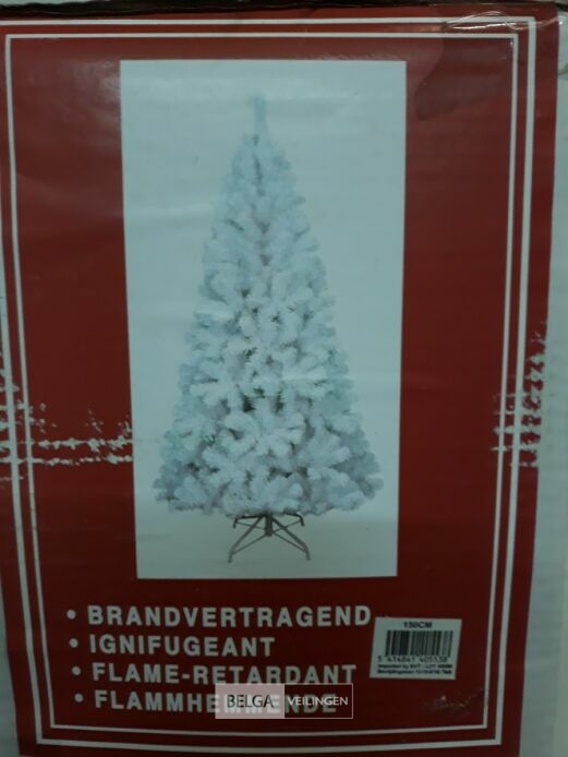 1 x Kerstboom 1,5 M metalen voet wit – foto 2 – kavel bij Belga Veilingen, Oudsbergen