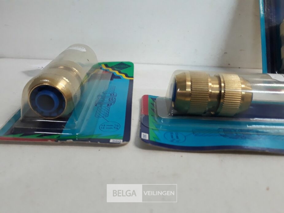 3 x Reparator koppeling koper tuinslang ½ 5/8 – foto 3 – kavel bij Belga Veilingen, Oudsbergen