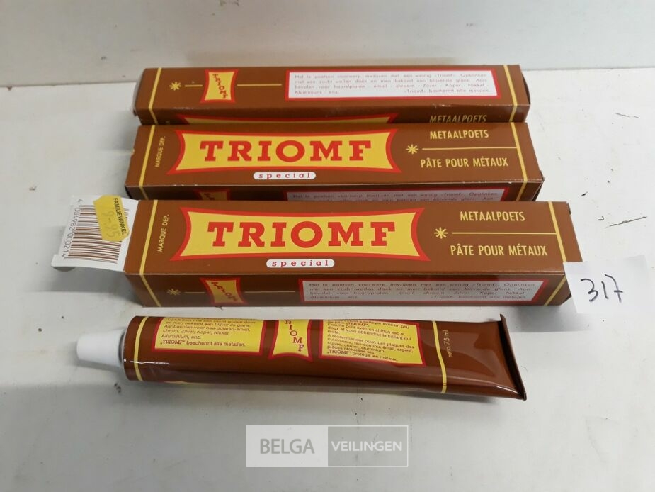 3 x Metaalpoets 75 ml Triomf – foto 2 – kavel bij Belga Veilingen, Oudsbergen