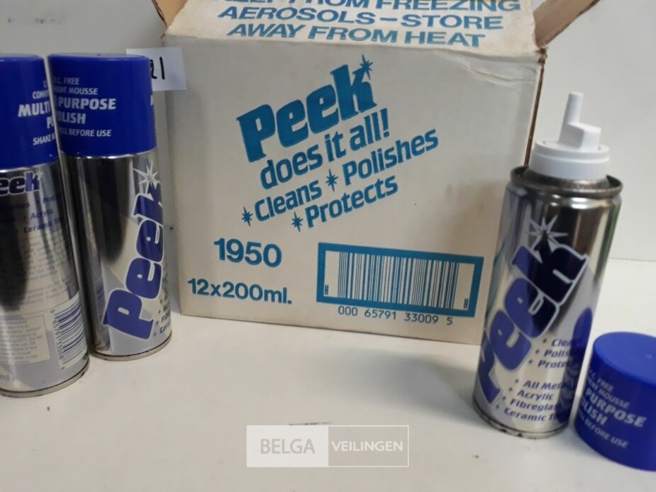 12 x Peek polish 200 ml – foto 3 – kavel bij Belga Veilingen, Oudsbergen