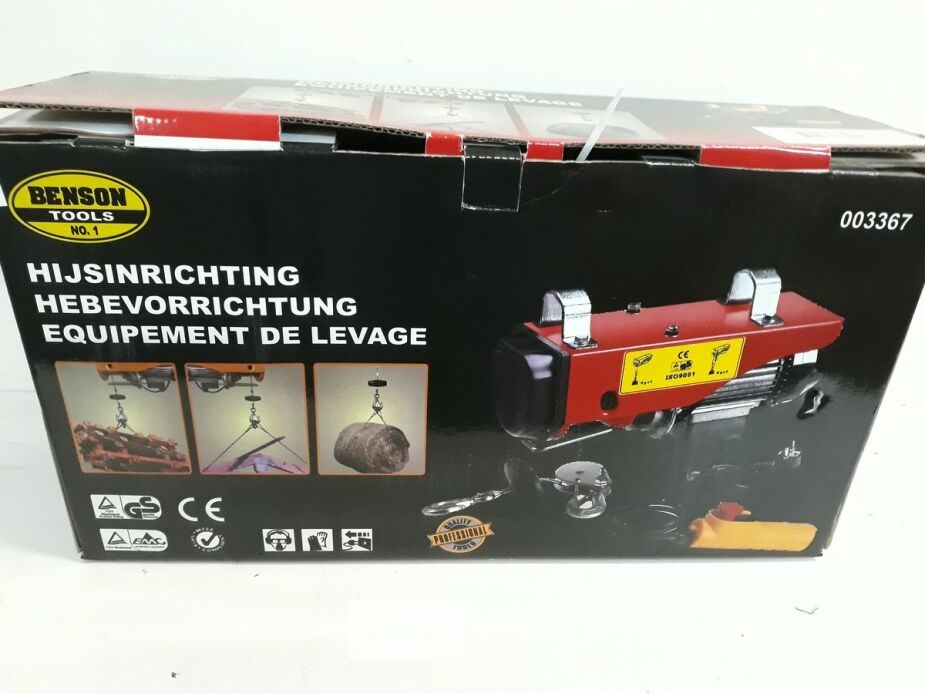 1 x Electrische takel 500-1000kg – foto 2 – kavel bij Belga Veilingen, Oudsbergen