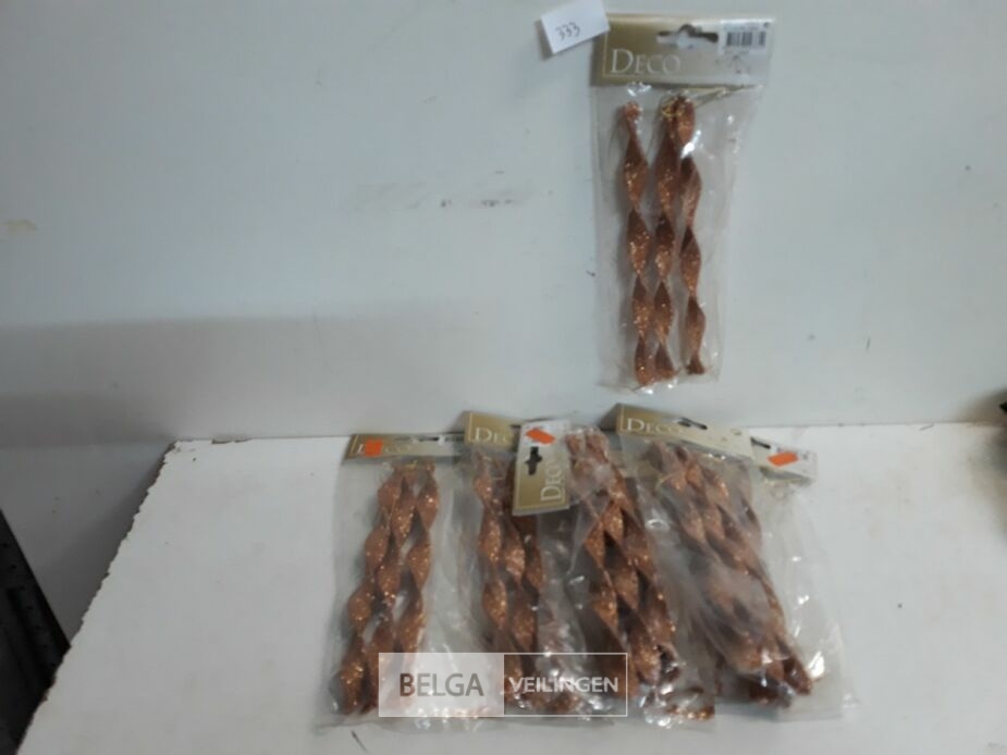6 x Hangdeco spiraal 20 cm 3 stuks oud roze – foto 2 – kavel bij Belga Veilingen, Oudsbergen