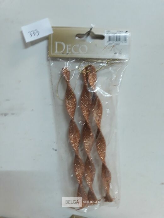 6 x Hangdeco spiraal 20 cm 3 stuks oud roze – foto 3 – kavel bij Belga Veilingen, Oudsbergen