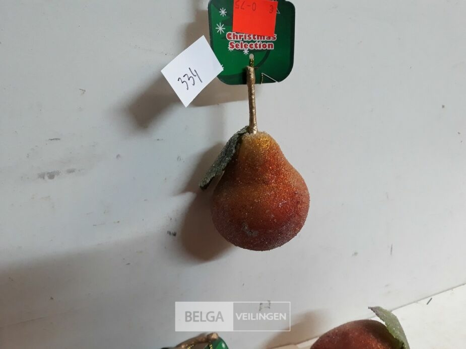 13 x Hangdeco pvc appel-peer 10 cm – foto 3 – kavel bij Belga Veilingen, Oudsbergen