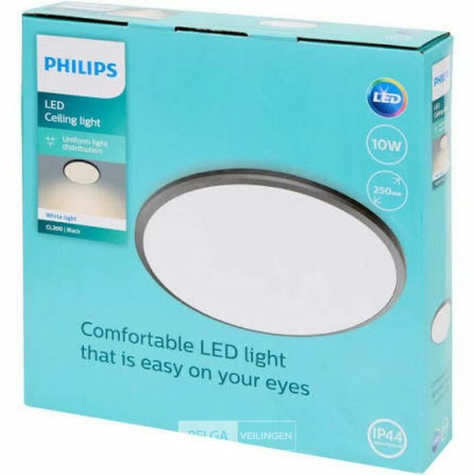 Philips plafondlamp led spatwaterbestendig 1000 lumen 10W 3000K IP44 – foto 3 – kavel bij Belga Veilingen, Bree