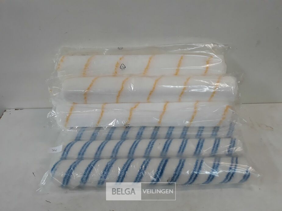 9 x Verfrol 50 cm voor muur en plafondverf – foto 2 – kavel bij Belga Veilingen, Oudsbergen