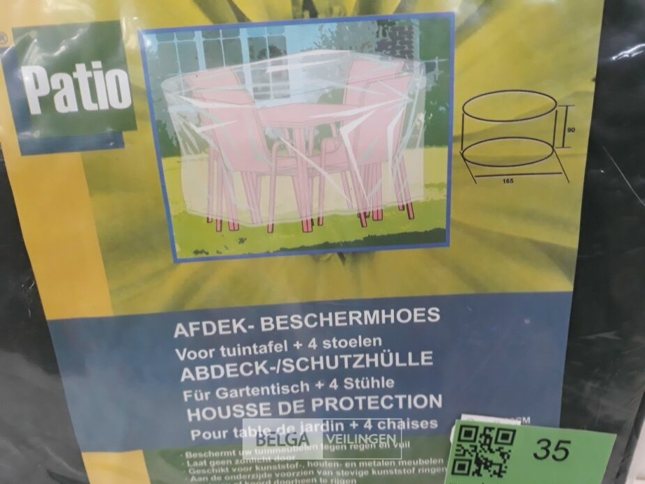 1 x Beschermhoes tuinset rond 165x90 cm – foto 3 – kavel bij Belga Veilingen, Oudsbergen