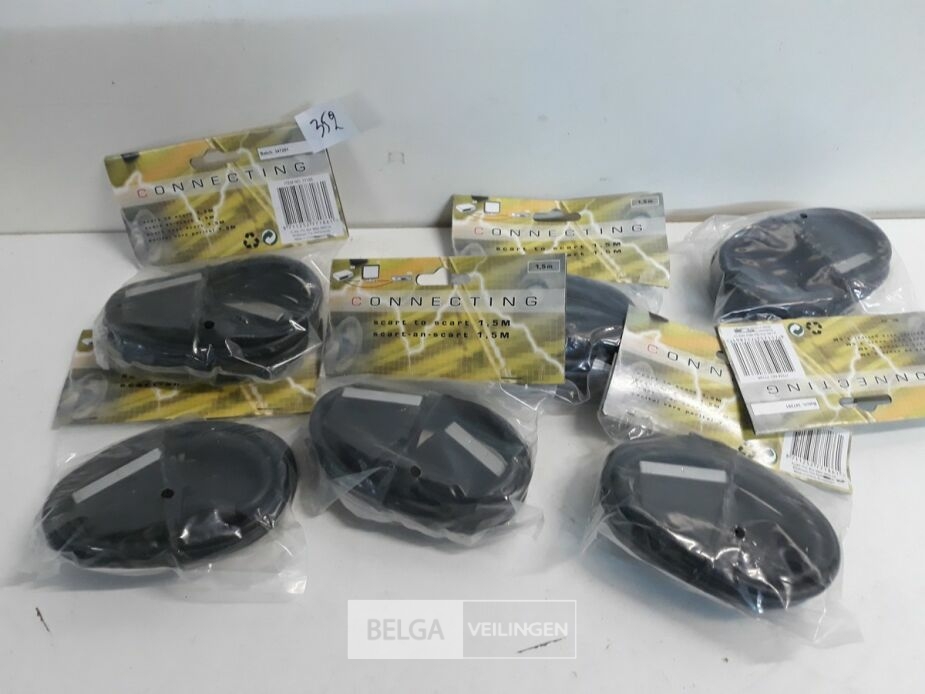 6 x Scartkabel 1,5 M – foto 2 – kavel bij Belga Veilingen, Oudsbergen