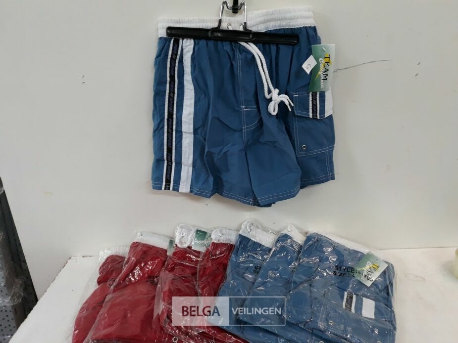 8 x Short mix maten rood-blauw – foto 2 – kavel bij Belga Veilingen, Oudsbergen