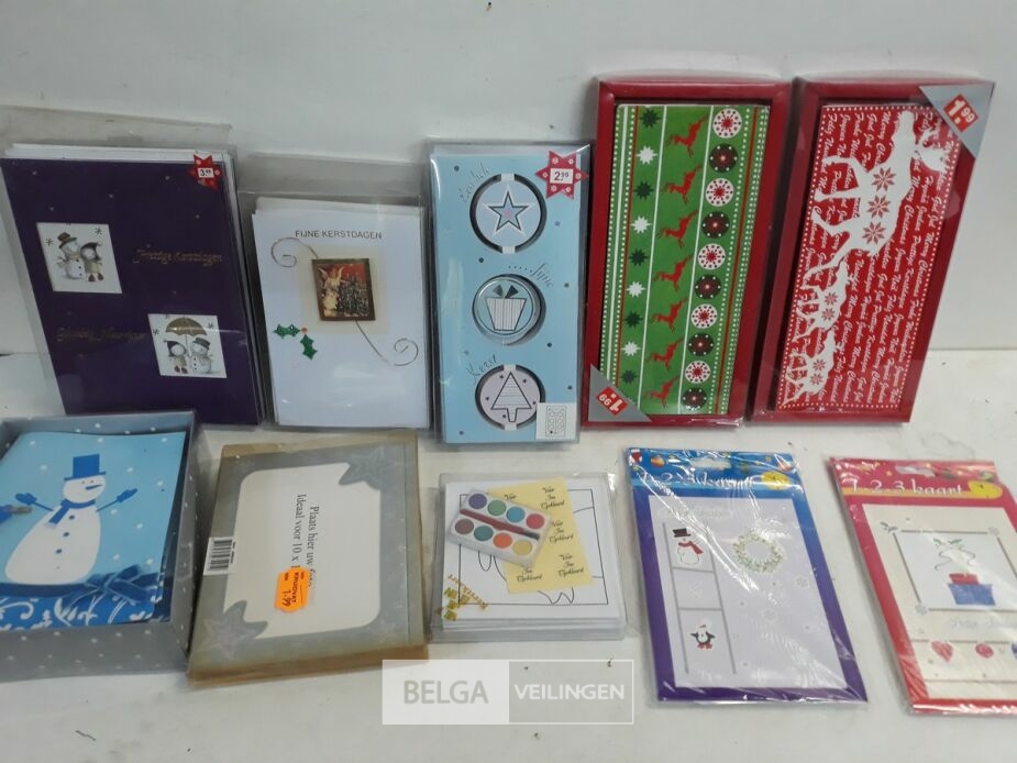 1 x Kerstkaarten 10 assorti – foto 3 – kavel bij Belga Veilingen, Oudsbergen