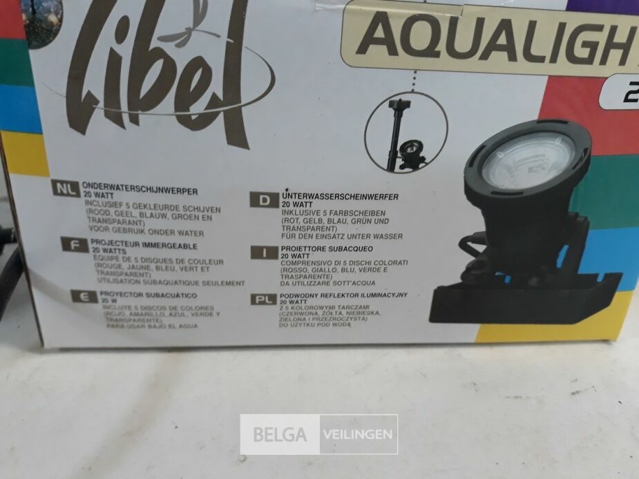 1 x Kleuren vijverlamp 5 kleurschijven showmodel – foto 3 – kavel bij Belga Veilingen, Oudsbergen