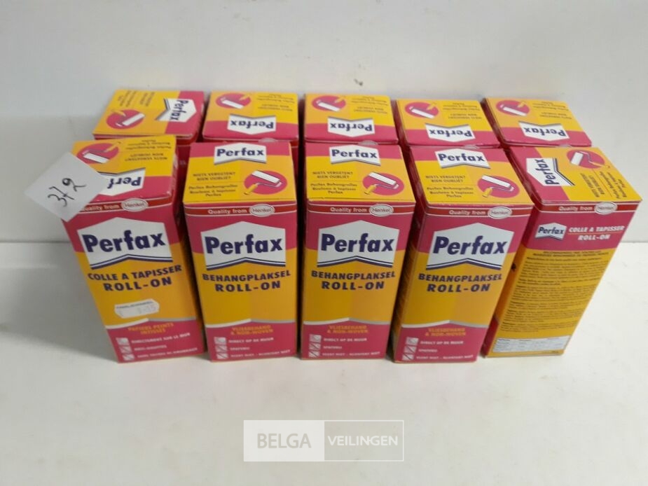 10 x Behanglijm Perfax kwaliteit niet gekend – foto 2 – kavel bij Belga Veilingen, Oudsbergen