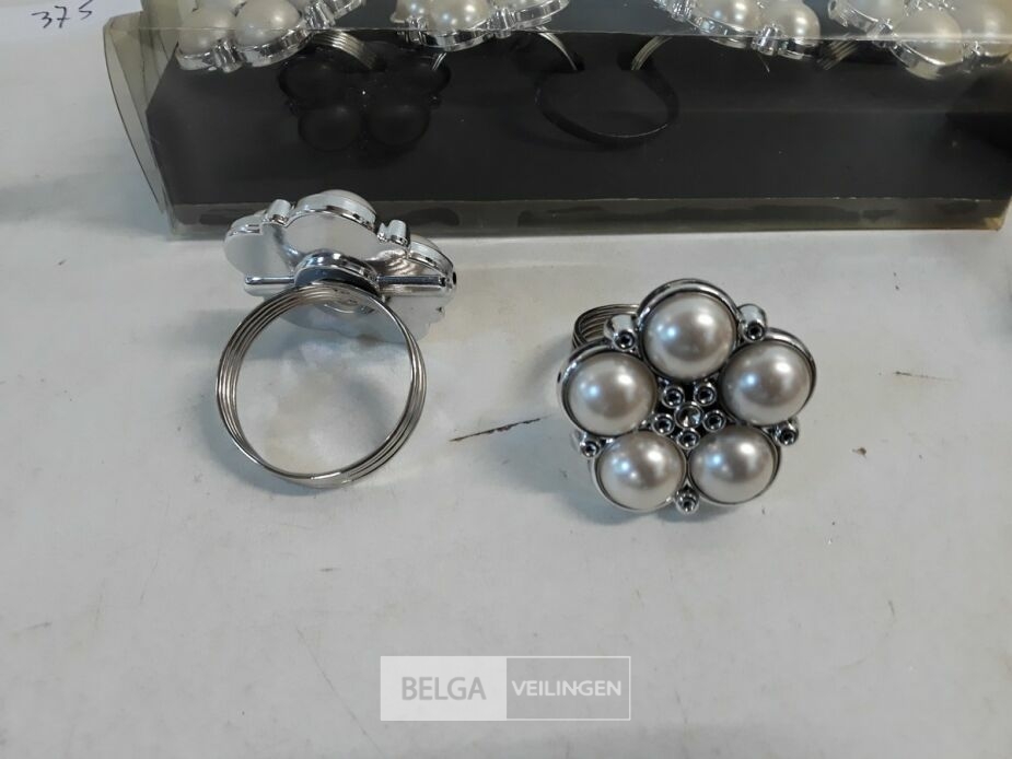 3 x Servetringen set 4 stuks – foto 3 – kavel bij Belga Veilingen, Oudsbergen
