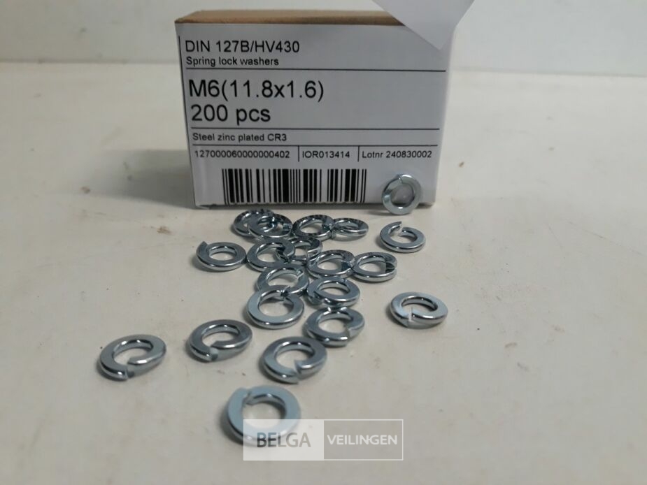 1 x Veerringen verzinkt M 6 200 stuks – foto 3 – kavel bij Belga Veilingen, Oudsbergen