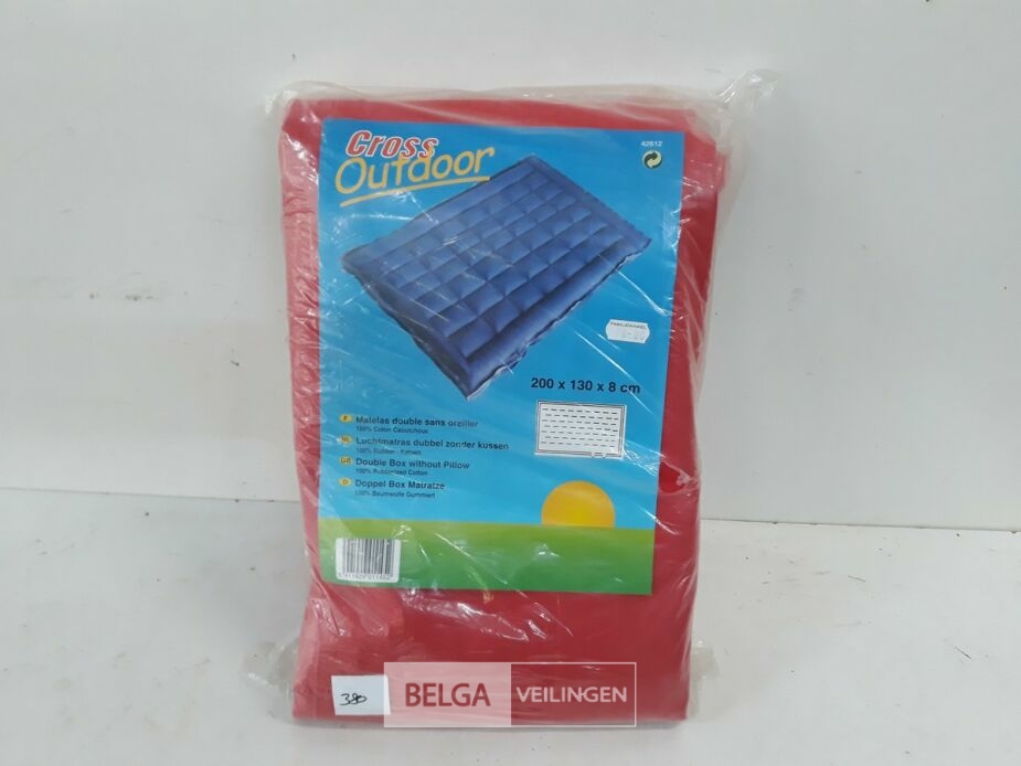 1 x Luchtmatras dubbel 100% rubber-katoen – foto 2 – kavel bij Belga Veilingen, Oudsbergen