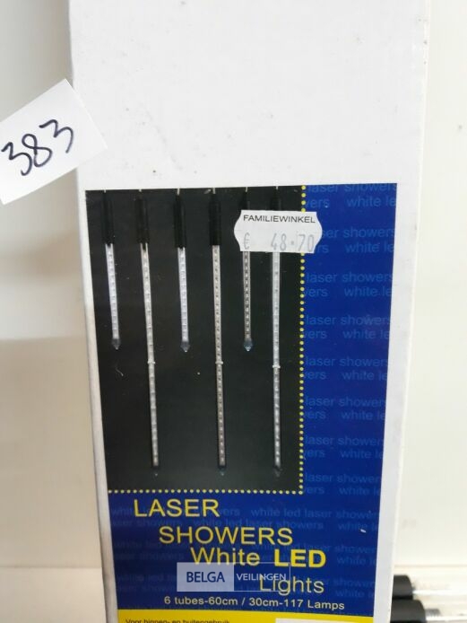 1 x Kerstverlichting shooting lazer 3x30 cm + 3 x 60 cm – foto 2 – kavel bij Belga Veilingen, Oudsbergen