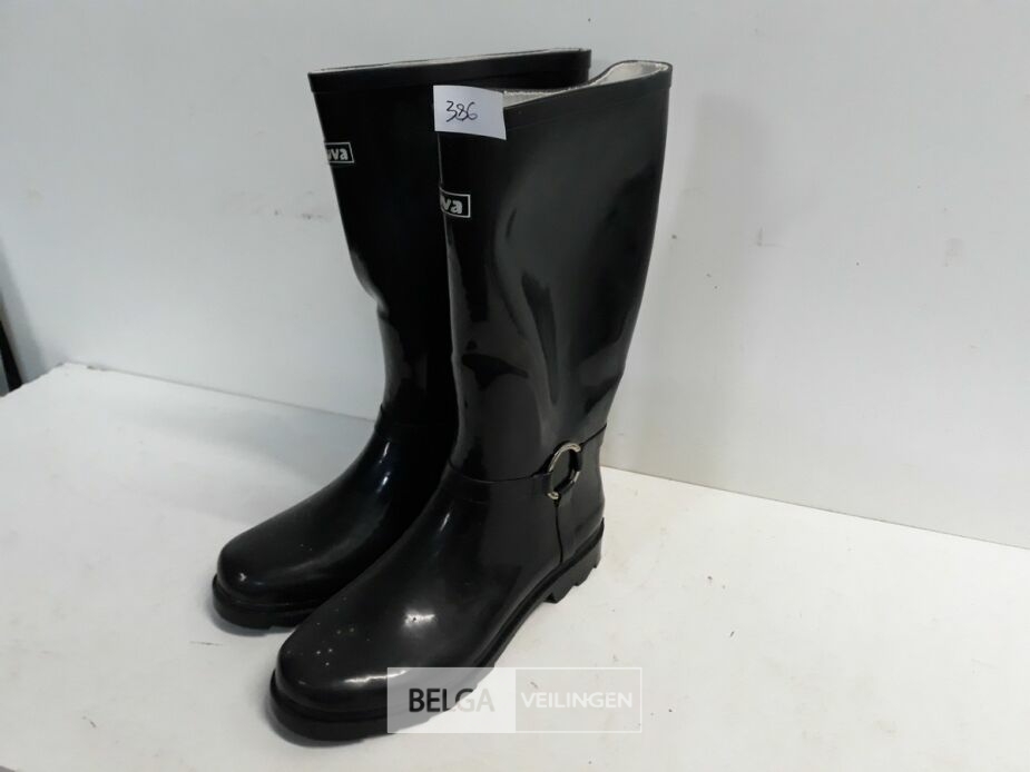 1 x Laarzen rubber maat 40 zwart – foto 2 – kavel bij Belga Veilingen, Oudsbergen