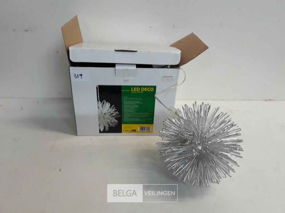 1 x Verlichte bal warm wit Led – foto 2 – kavel bij Belga Veilingen, Oudsbergen
