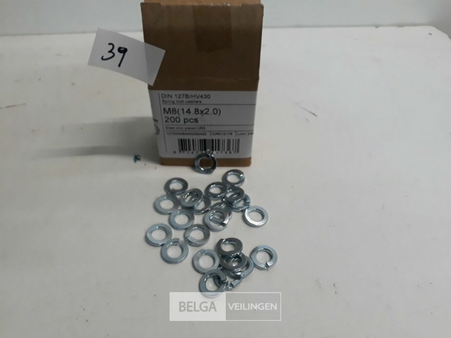 1 x Veerringen verzinkt M 8 200 stuks – foto 2 – kavel bij Belga Veilingen, Oudsbergen