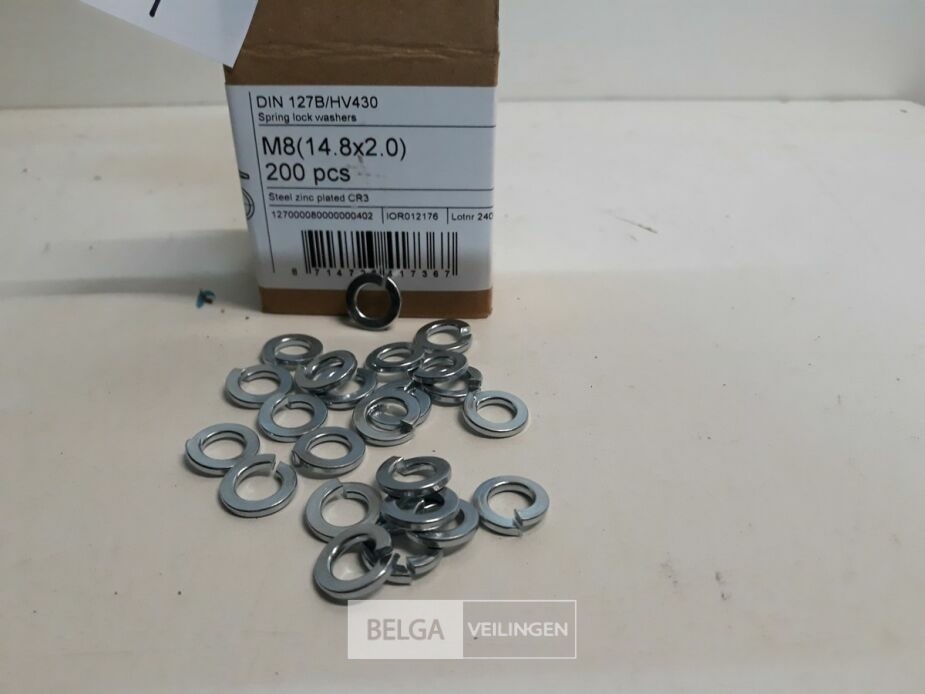 1 x Veerringen verzinkt M 8 200 stuks – foto 3 – kavel bij Belga Veilingen, Oudsbergen