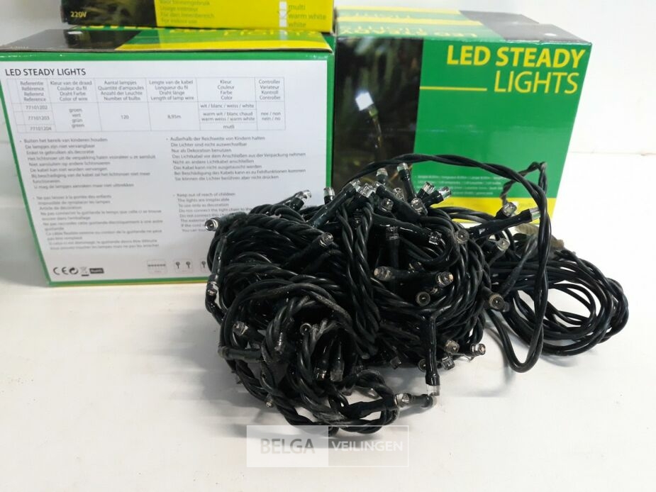 8 x Kerstverlichting LED 120 L warm wit – foto 3 – kavel bij Belga Veilingen, Oudsbergen