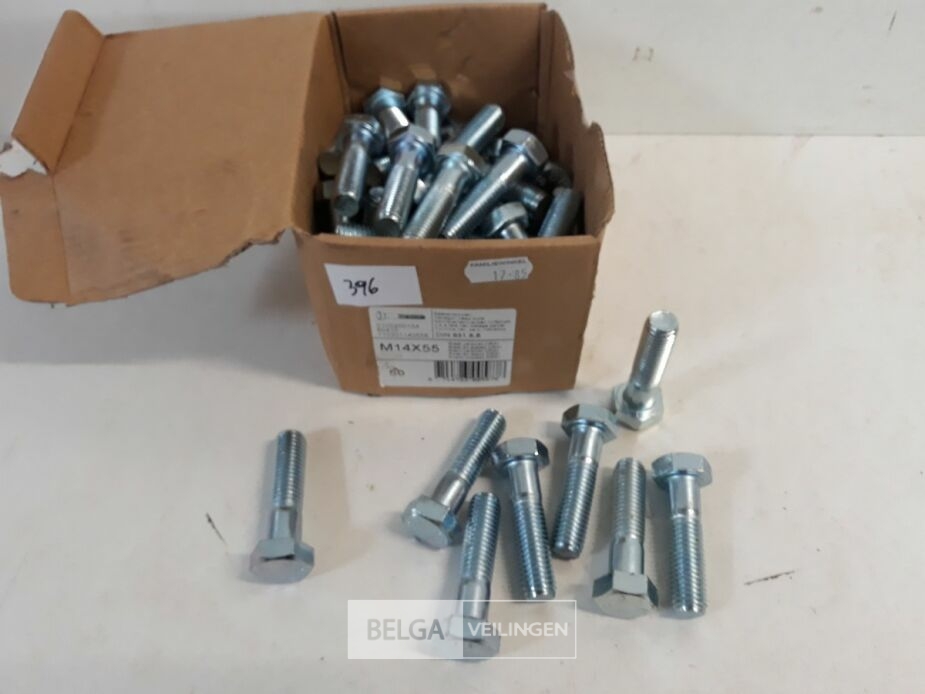 1 x Zeskantbout verzinkt 8,8 M14x55 50 stuks – foto 2 – kavel bij Belga Veilingen, Oudsbergen