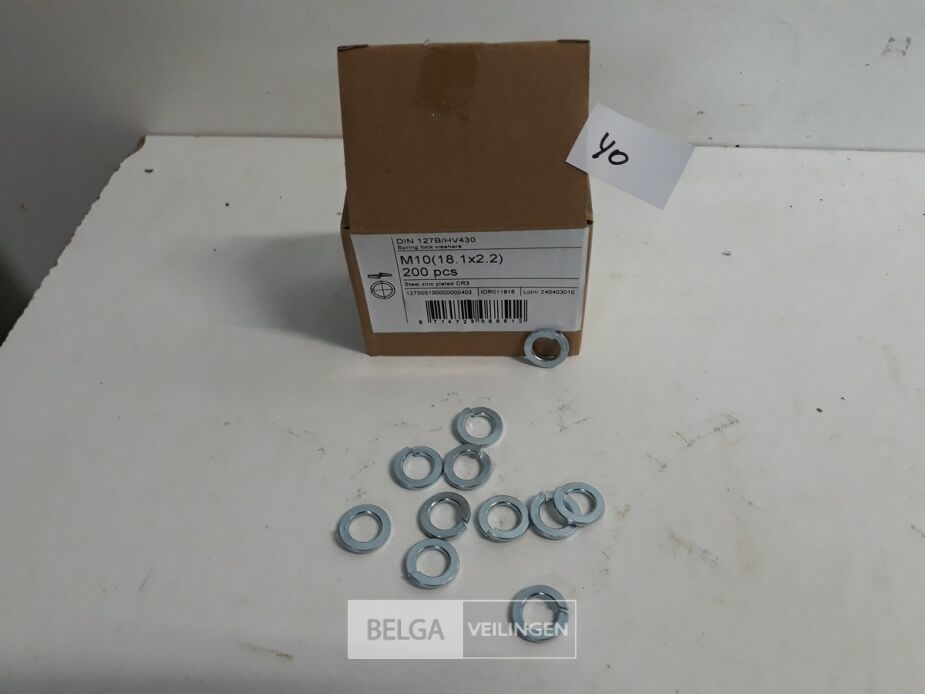 1 x Veerringen verzinkt M 10 200 stuks – foto 2 – kavel bij Belga Veilingen, Oudsbergen