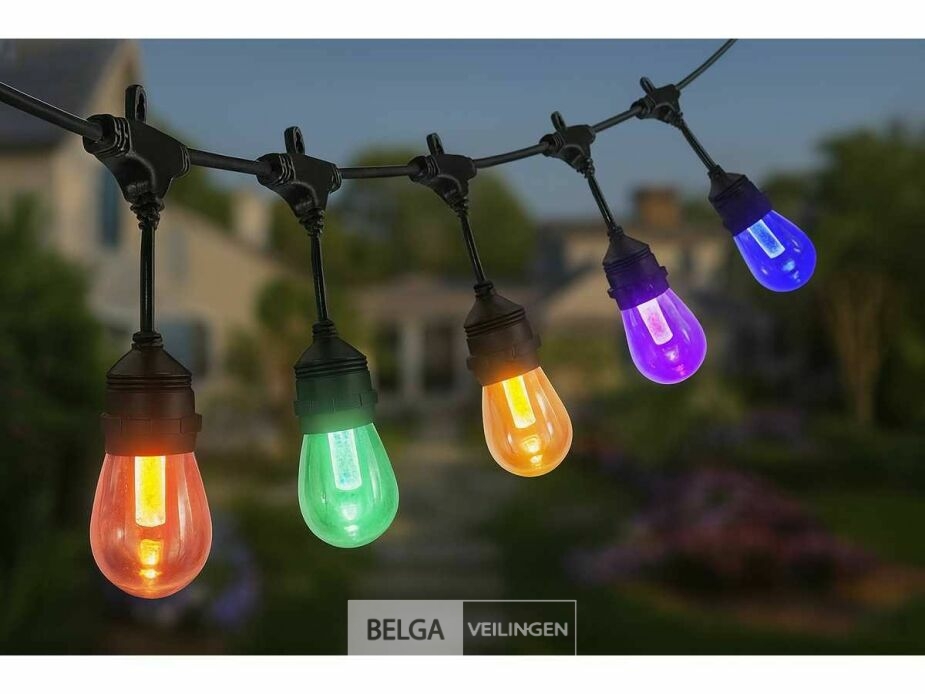 40 x ST45 Filament Shockproof LED Lampen – 5 Kleuren – E27 – foto 3 – kavel bij Belga Veilingen
