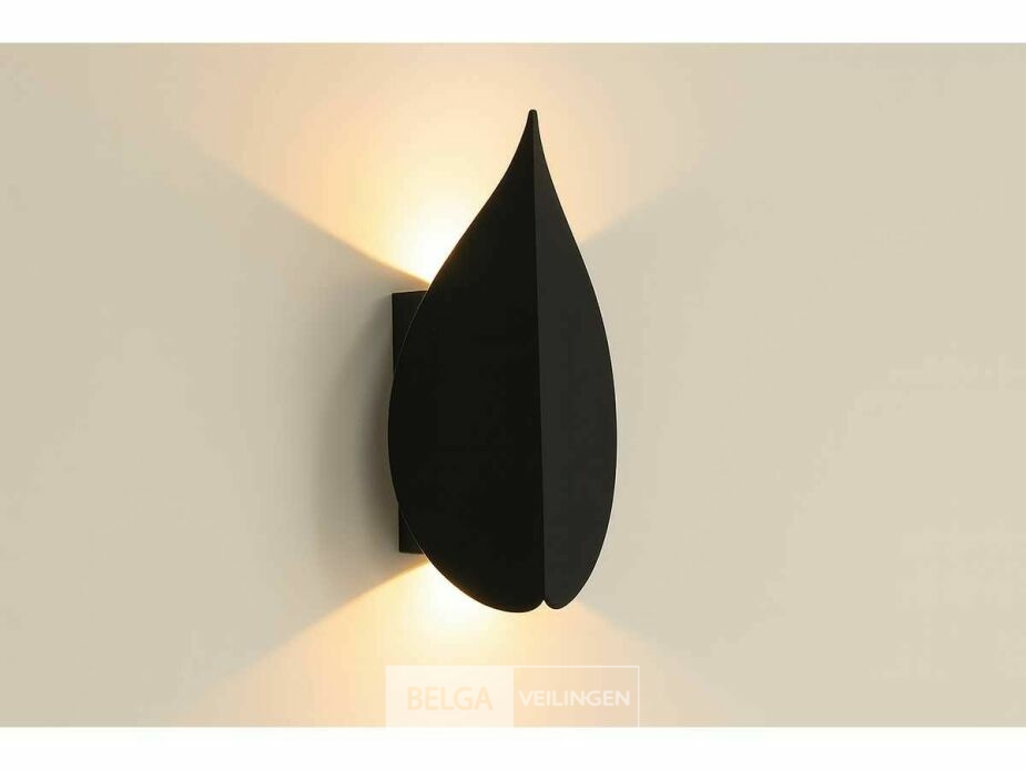 2 x Bladvorm LED Wandlamp – 6W – 3500K Neutraal Wit – SW-239 – foto 2 – kavel bij Belga Veilingen