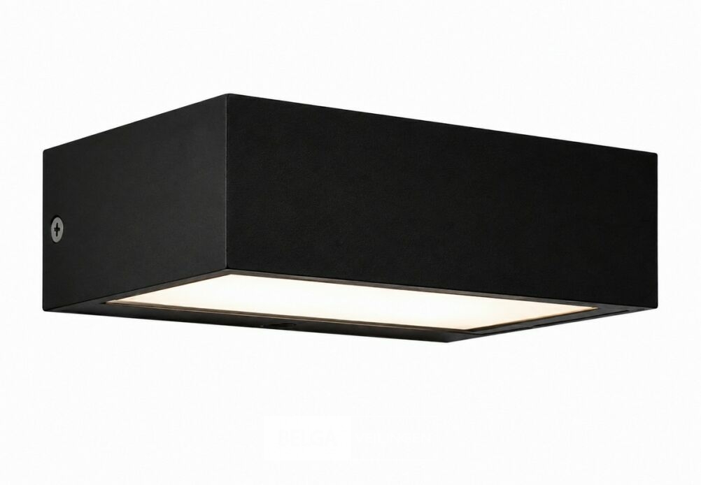 6 x LED Buiten Wandlamp – 9W – 4200K Neutraal Wit - Zwart – IP65 – ANDIZ – foto 3 – kavel bij Belga Veilingen