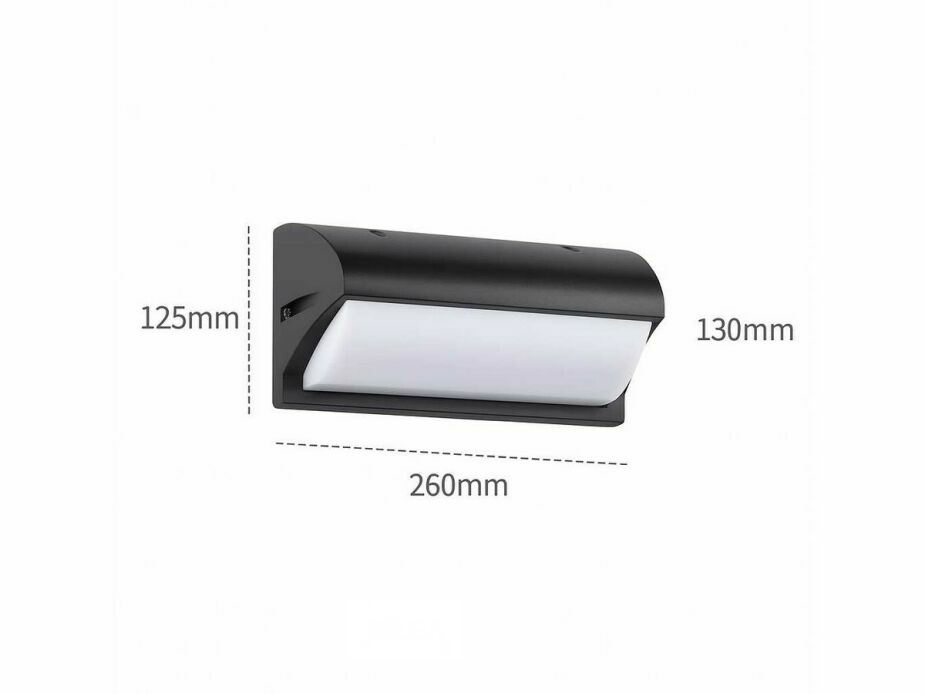4 x LED Wandlamp – 12W – 3500K Neutraal Wit – IP54 – Zwart – SAW-05 – foto 4 – kavel bij Belga Veilingen